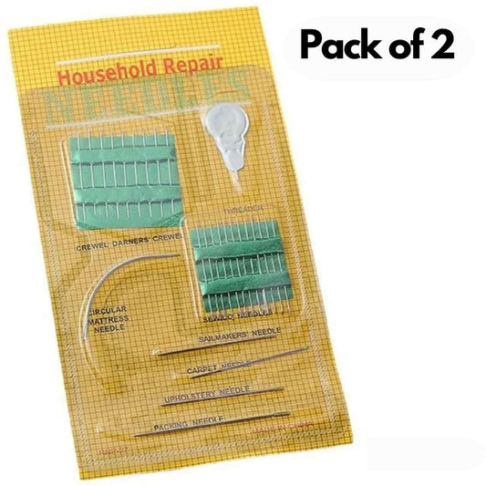 Household Repair Sewing Needle Kit Pack of 2